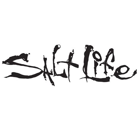 Black 12" Salt Life Signature Decal | Salt life decals, Salt life ...