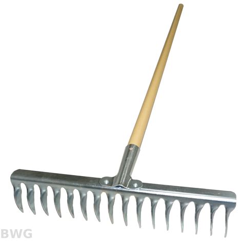 Landscape Garden Hand Tool 16 Tines Soil Rake | Taiwantrade.com