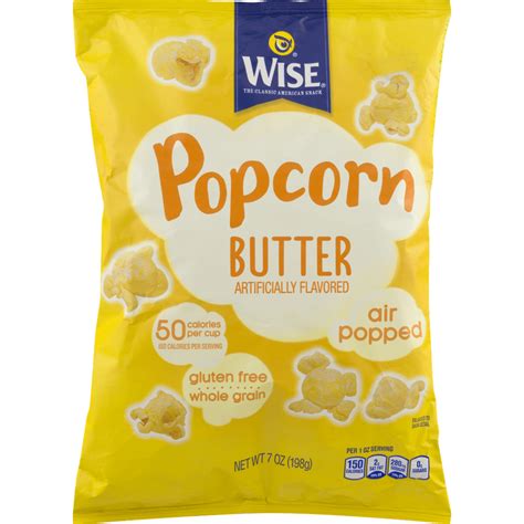 Wise Foods Air Popped Butter Popcorn 6 oz. Bag (3 Bags) - Walmart.com - Walmart.com