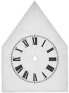 Clock Repair & Replacement Parts - Dials & Related - Metal Dials - Steeple Clock Dials