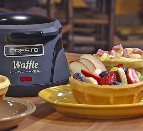 A Waffle Iron That Makes Delicious, Edible Waffle Bowls - Genius