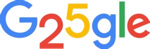 Google 25th Anniversary Logo PNG Vector (SVG) Free Download