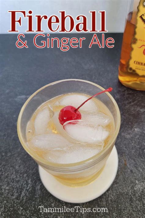 Fireball and Ginger Ale Cocktail