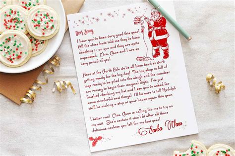 15 Free Letter From Santa Templates