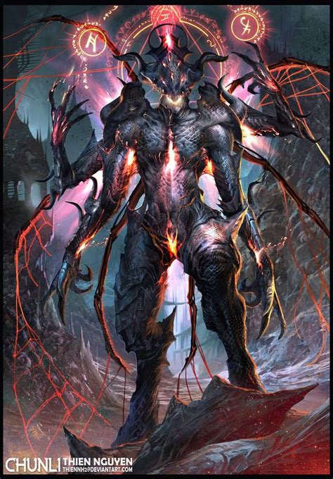 Dark Spider Lord by thiennh2 on DeviantArt | Fantasy artwork, Fantasy art, Fantasy demon