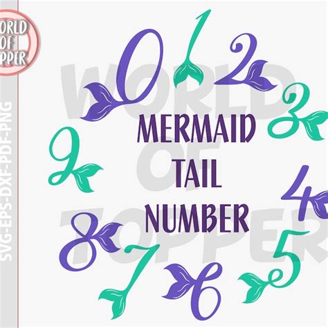 Mermaid Number 7 - Etsy