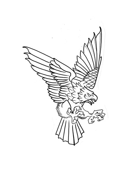 Traditional Eagle Outline