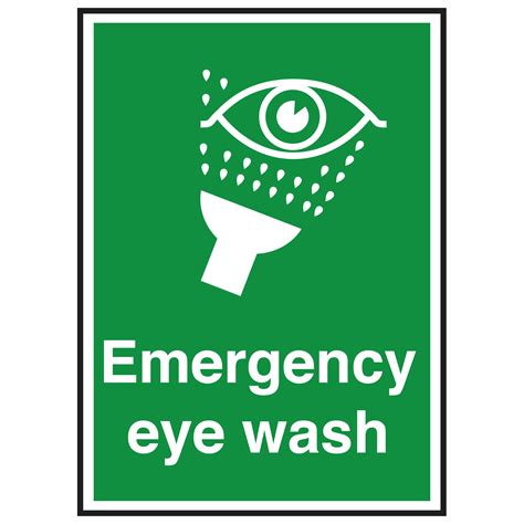 Emergency Eye Wash Sign