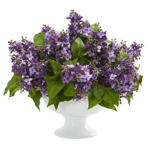 14" Lilac Arrangement in White Vase | Michaels