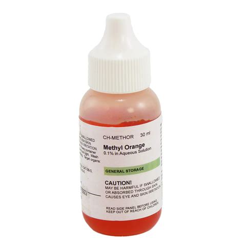 Methyl Orange Solution, 30 ml | Methyl Orange Indicator | HST