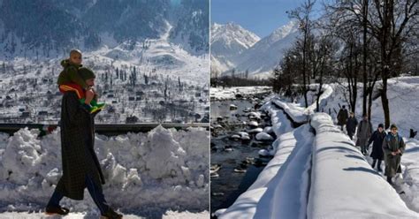 Heavy snowfall engulfs Kashmir hitting lives hard, India News News ...