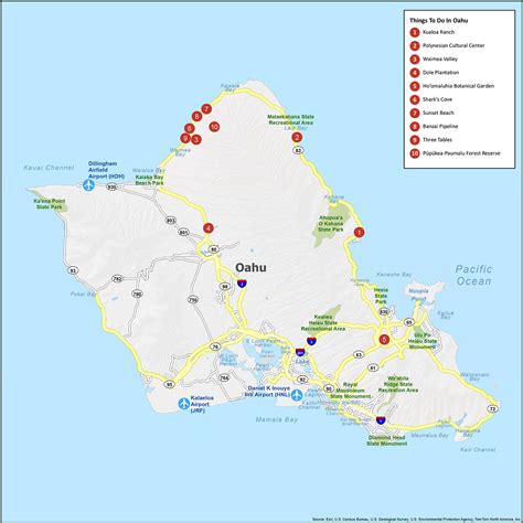 Map Of Oahu Island - Virgin Islands Map