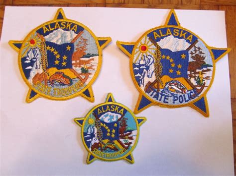 Alaska State Trooper Patch Set & Obsolete State Police -- Antique Price ...