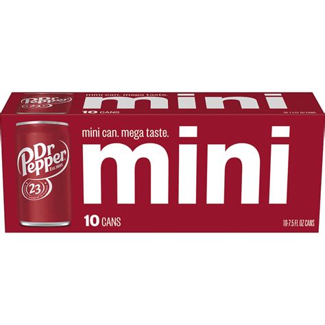 Dr Pepper Mini 7.5 oz Cans - Shop Soda at H-E-B