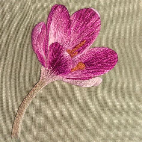 'Crocus' Silk Shading Embroidery Kit – Laurelin