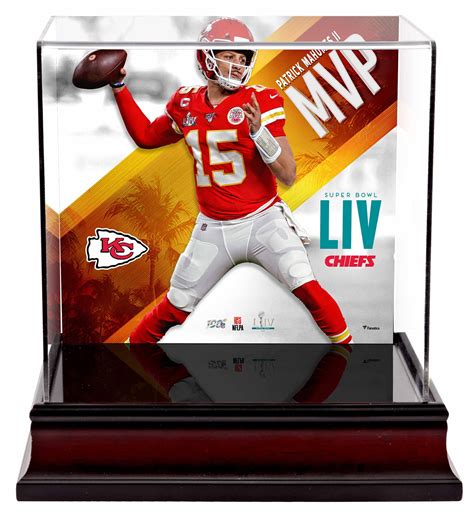 Patrick Mahomes Kansas City Chiefs Super Bowl LIV Champions MVP Deluxe Mini Helmet Case ...