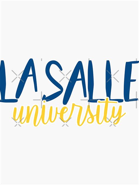 "La Salle University" Sticker by mynameisliana | Redbubble