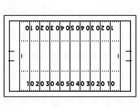 Printable Football Field Black And White - Printable Word Searches