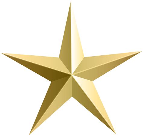 Free Gold Star Transparent Background, Download Free Gold Star ...