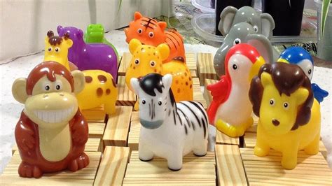 Wildlife Zoo Animal Toys for Children Learn Animal Names Animal Sounds ...