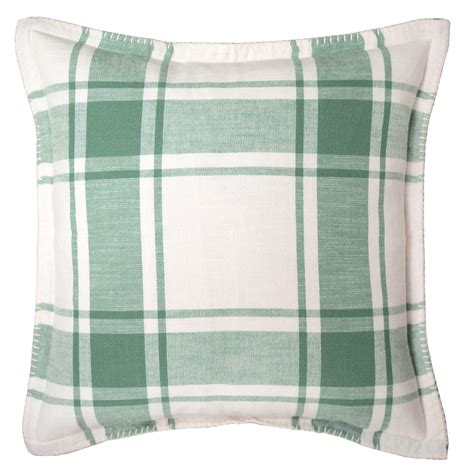 Better Homes & Gardens Reversible Plaid Decorative Pillow, 20'' x 20'', Green Sage - Walmart.com