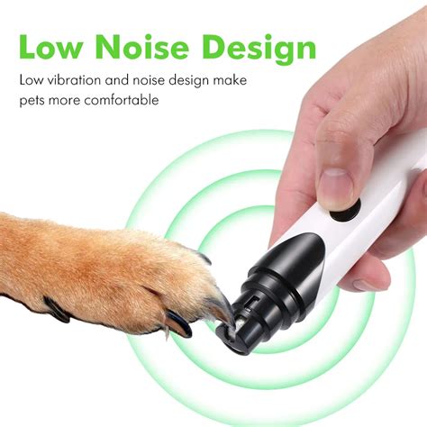 Portable Electric Pet Dog Nail Grinder Rechargeable Nails Trimmer Clipper Puppy Dogs Cats Care ...