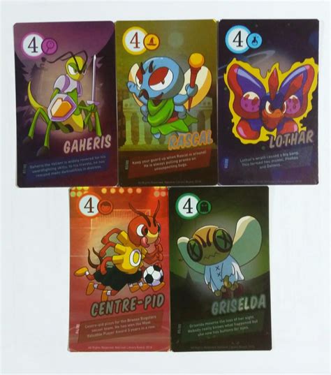 Book Bugs II Collectible Cards - Set of 5 Booster Cards, Hobbies & Toys, Toys & Games on Carousell