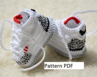 Crochet Nike Baby Shoes Pattern