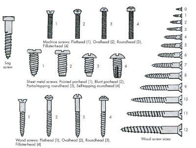 How to Identify Different Types of Screws.