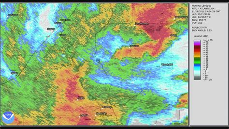 Doppler Radar - Hamilton Georgia, Tornado - November 16 2011 - YouTube