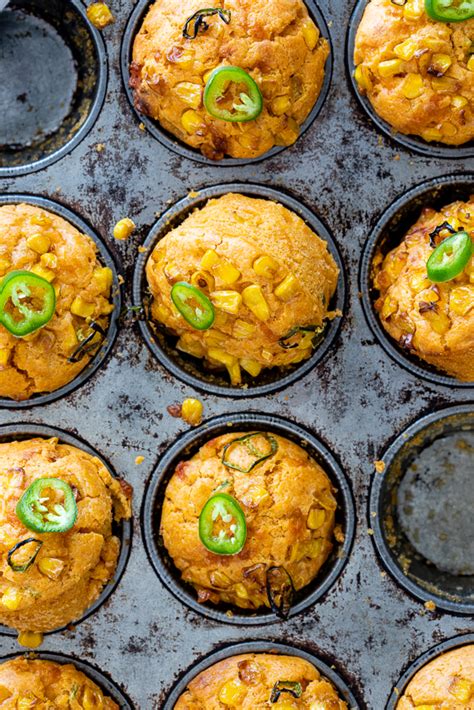 Cheesy jalapeño corn muffins - Simply Delicious