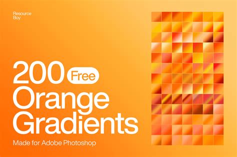 Free Orange Photoshop Gradients (200 Gradients) | Resource Boy