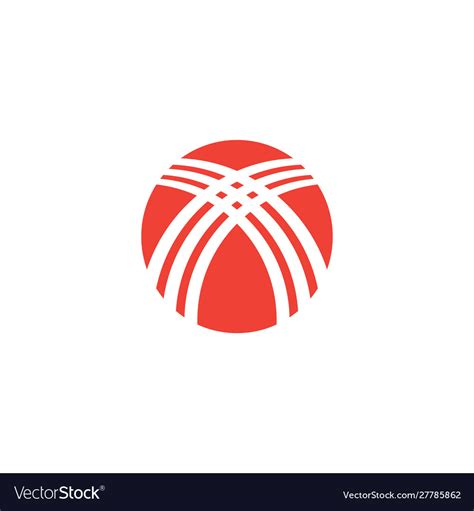 Volleyball red icon on white background flat Vector Image