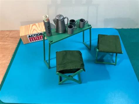 ORIGINAL ACTION MAN Special Operations Table & Chairs 1973 Plus Extra ...