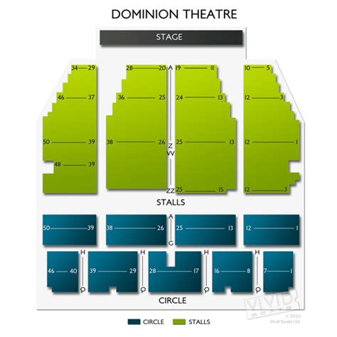 Dominion Theatre Seating Chart | Vivid Seats