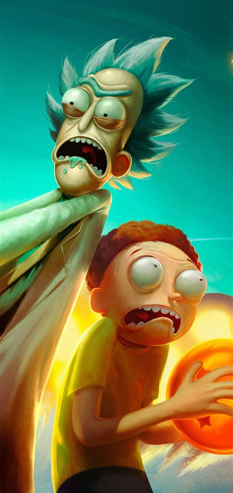 1080x2280 Rick And Morty Fan Art One Plus 6,Huawei p20,Honor view 10 ...