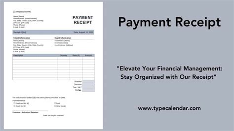 5 Printable Payment Receipt Template Sampletemplatess - vrogue.co