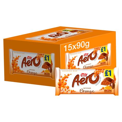 Aero Orange Chocolate Sharing Bar 90g PMP #1 (Pack of 15) - British ...