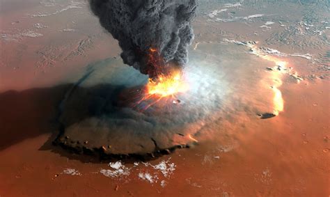 Mars may have ACTIVE volcanoes 'with magma flowing beneath surface today' as recent eruption ...