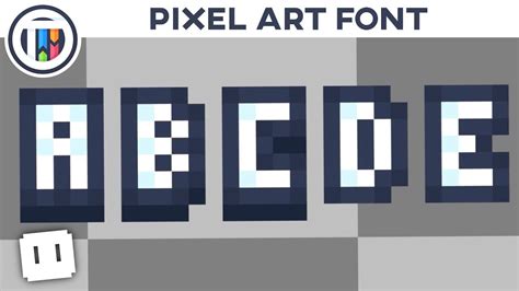 Creating A Pixel Art Font in Libresprite - YouTube