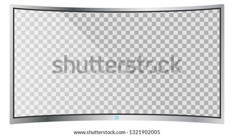 Realistic Modern Curved 4k Tv Monitor Stock Illustration 1321902005 | Shutterstock