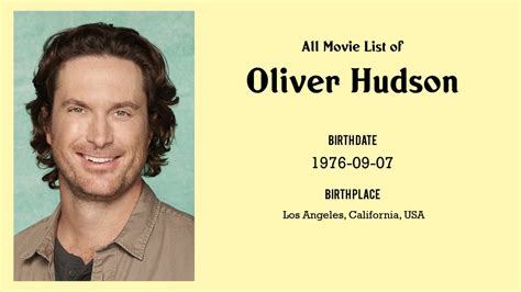 Oliver Hudson Movies list Oliver Hudson| Filmography of Oliver Hudson ...