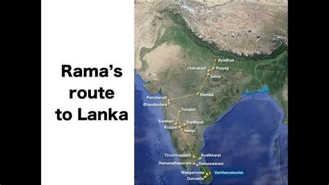 Rama's route to Lanka (Rama vanvas - Ramayan) - YouTube