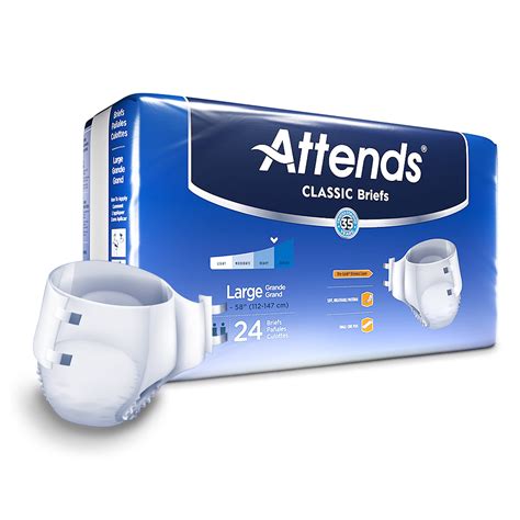 Attends Classic Adult Incontinence Brief L Heavy Absorbency BRB3096, 96 Ct - Walmart.com