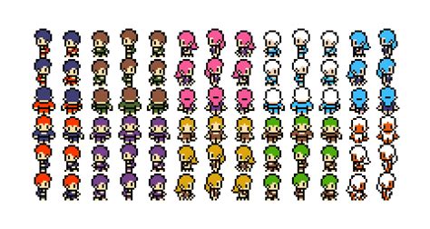 New style released - 16x16 RPG character sprite sheet by @javikolog