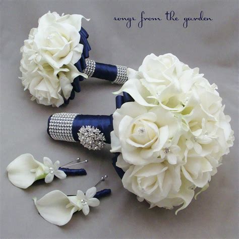 Wedding Flower Package Bridal Bouquet by SongsFromTheGarden