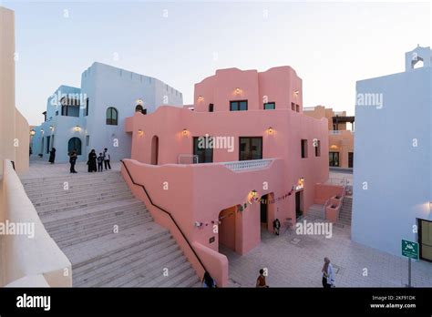 The colorful Mina District at Old Doha Port in Doha, Qatar Stock Photo - Alamy