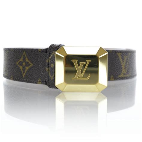 LOUIS VUITTON Monogram Cabochon Belt Buckle 31525