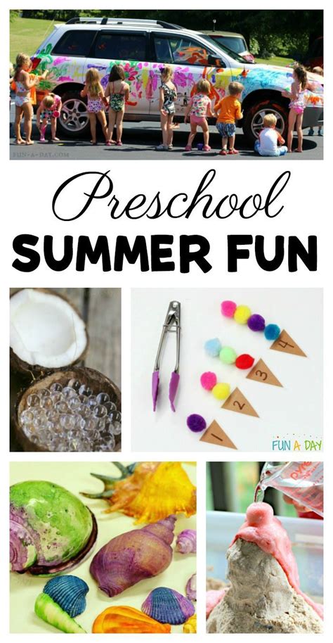 Summer Activities for Preschoolers to Get Into - Fun-A-Day! | Summer ...