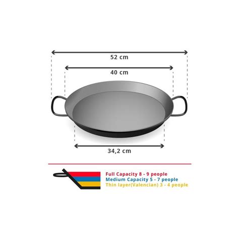 40cm Stainless Steel Induction Paella Pan for 9 ppl Paella induction